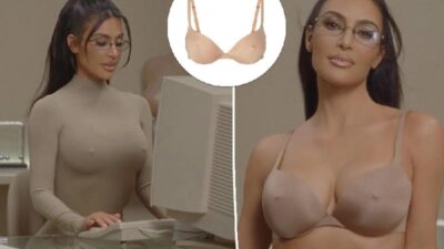 Kim Kardashian - Skims bra with nipples - Skims
