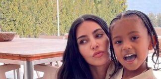 Kim Kardashian and Saint West