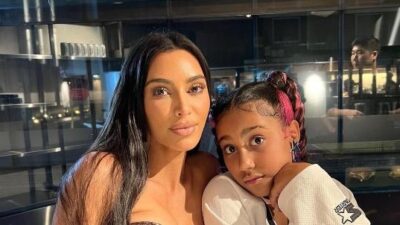 Kim and North West