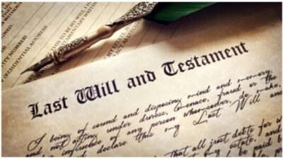 Last Will and Testament document