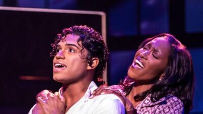 Roman Banks as MJ and Anastasia Talley as Kathrine Jackson in the MJ First National Tour Photo by Matthew Murphy, MurphyMade