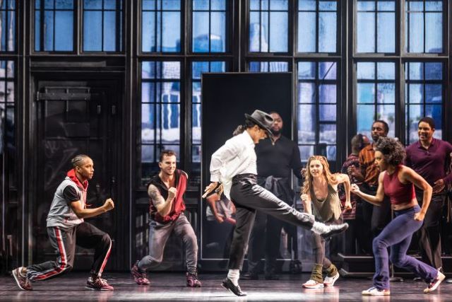 Roman Banks as MJ and the cast of the MJ First National Tour Photo by Matthew Murphy, MurphyMade