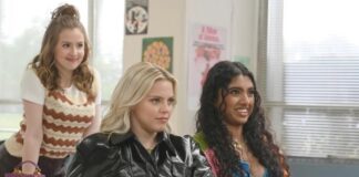 Bebe Wood, Renee Rapp, and Avantika in Mean Girls from Paramount Pictures