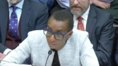Claudine Gay at House Hearing on antisemitism- screenshot