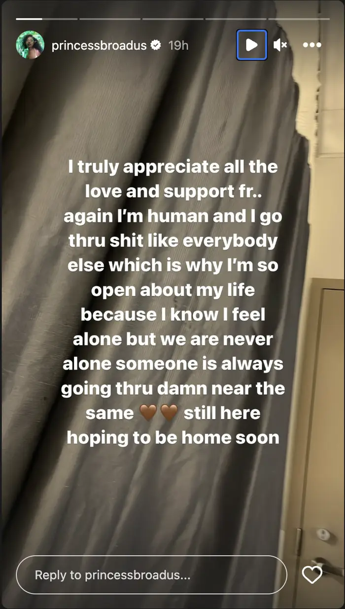 Cori Broadus shares health update