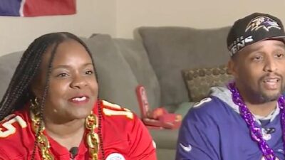 Day and Joseph Adams Sr - Ravens-ChiefsCouple (KMBC)