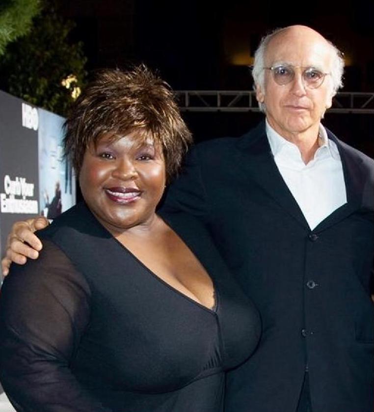 Ellia English and Larry David
