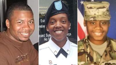 (Left to right) William Jerome Rivers, Kennedy Ladon Sanders and Breonna Alexsondria Moffett - via US Army Reserve Command-AP