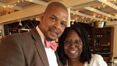 Life Griffith greets Whoopi Goldberg