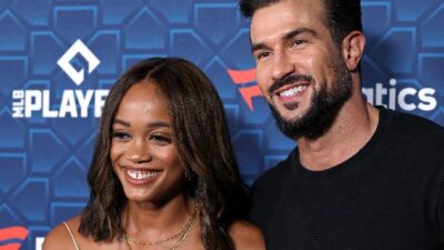 Rachel Lindsay and Bryan Abasolo (Phillip Faraone-Getty Images for Fanatics)
