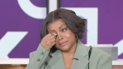 Taraji P Henson emotional on The Talk - screenshot