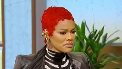 An emotional Teyana Taylor on 'Tamron Hall' / screenshot