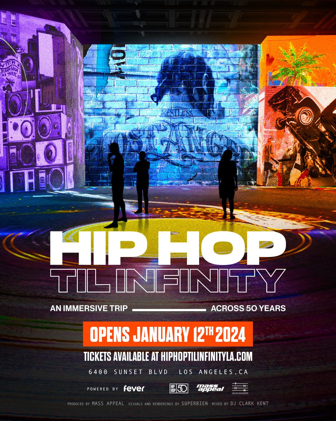 Mass Appeal proudly announces Hip Hop Til Infinity - an immersive trip across 50 years of Hip Hop - will be coming to Los Angeles.