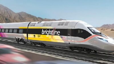 LA to Vegas High Speed Train - rendering