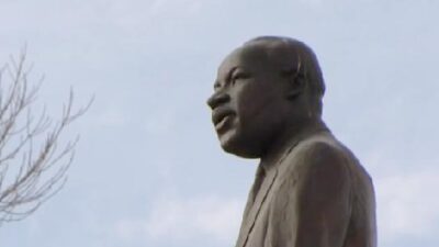MLK Jr Statue in Denver - screenshot