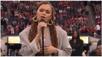 Andra Day SINGS the Black National Anthem at Super Bowl LVIII