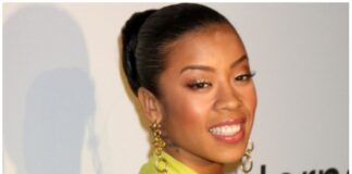 Keyshia Cole arriving at the Pre-Grammy Party honoring Clive Davis at the Beverly Hilton Hotel in Beverly Hills, CA on