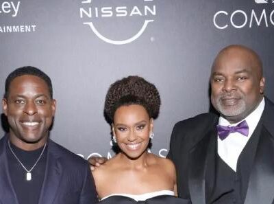 Sterling K. Brown, Ryan Michelle Bathe, and Gil Robertson attend the 15th Annual AAFCA Awards - Photo Arnold Turner for AAFCA