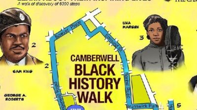 The Camberwell Black History Walk map