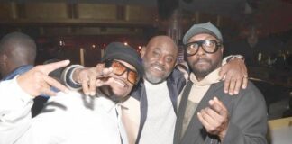 (L-R) apl.de.ap, Steve Stoute, CEO of UnitedMasters, and will.i.am / Getty