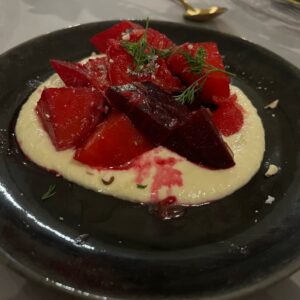 Oven roasted beets by Chef Mo Marvel; 1010 Wine and Events