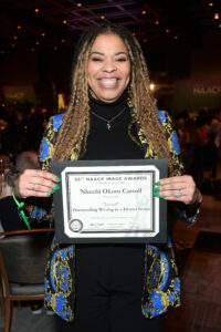 LOS ANGELES, CALIFORNIA - FEBRUARY 25: Nkechi Okoro Carroll attends the NAACP Image Awards Nominees Brunch at Fairmont Century Plaza on February 25, 2024 in Los Angeles, California. (Photo by Unique Nicole/Getty Images For NAACP)