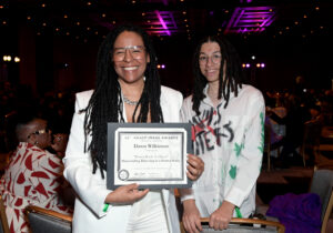 LOS ANGELES, CALIFORNIA - FEBRUARY 25: (L-R) Dawn Wilkinson and Iggy Madison attend the NAACP Image Awards Nominees Brunch at Fairmont Century Plaza on February 25, 2024 in Los Angeles, California. (Photo by Unique Nicole/Getty Images For NAACP)