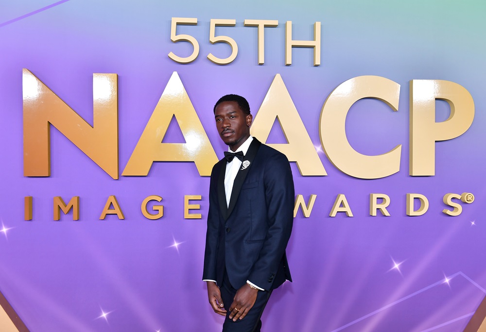 LOS ANGELES, CALIFORNIA - MARCH 16: Damson Idris attends the 55th NAACP Image Awards at Shrine Auditorium and Expo Hall on March 16, 2024 in Los Angeles, California. (Photo by Paras Griffin/Getty Images for BET)