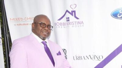 Bobby Brown with BKSH back drop