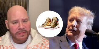 Fat Joe - Donald Trump & Trump sneakers (Instagram-Getty)