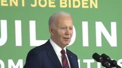 Joe Biden in Milwaukee at Boys and Girls club - screenshot
