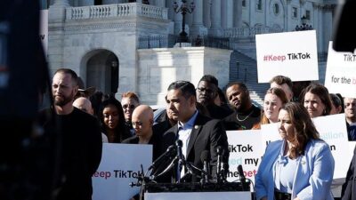 Robert Garcia speaks on TikTok ban bill (Anna Moneymaker-Getty Images via CNN Newsource)