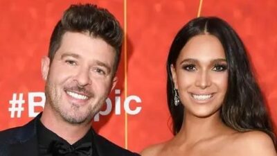 Robin Thicke and April Love Geary Photo - Getty