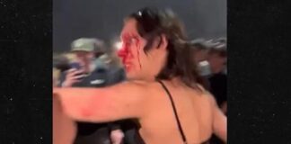 Trans Woman in figt at Rolling Loud - screenshot
