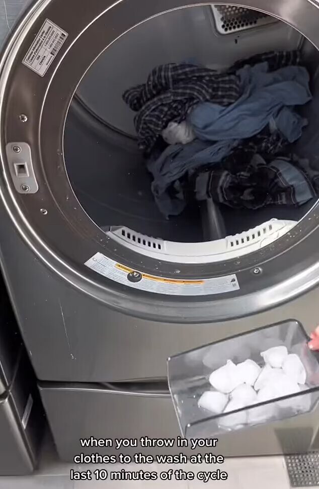 TikTok Laundry Hack: Ice Cubes in Dryer for Wrinkle-Free Clothes