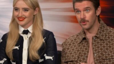 Kathryn Newton (Sammy) & Dan Stevens (Frank) ABIGAIL (Universal Pictures/2024)
