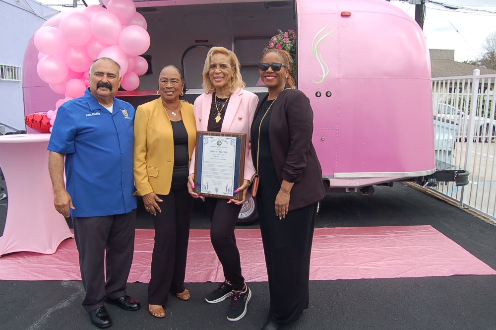 Councilman Alex Padilla, Councilwoman Gloria D. Gray, Marsha Tekeste and Councilwoman Dionne Faulk: Photo Credit, Ricky Richardson