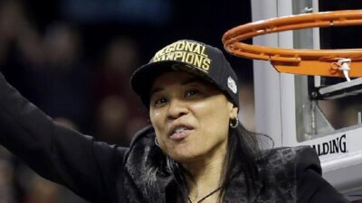 Dawn Staley (Gerry Broome-AP via CNN Newsource)