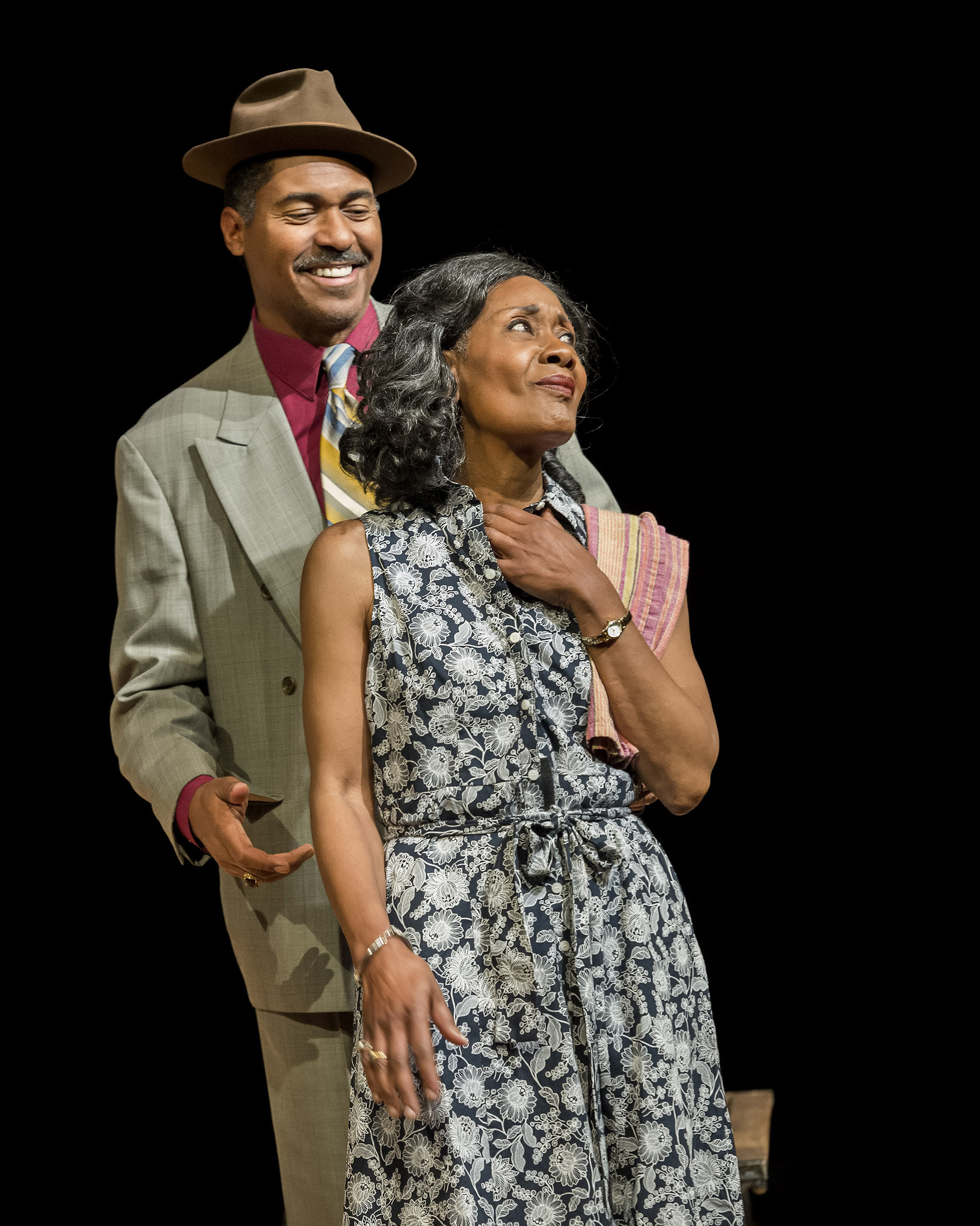 King Hedley II at A Noise Within 2024 run directed by Gregg T. Daniel. Pictured are Ben Cain and Veralyn Jones. Photo by Craig Schwartz 