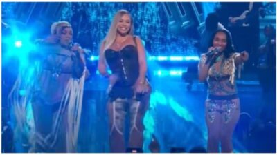 Latto performs with TLC