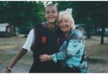 Rudy Gobert with his white mother