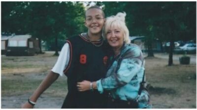 Rudy Gobert with his white mother
