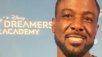 Lance Gross supporting 100 students who are part of the 2024 Disney Dreamers Academy at Walt Disney World Resort in Lake Buena Vista, Fla.