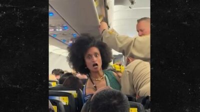 Spirit Airlines crazy woman - via TikTok / @realkingjon