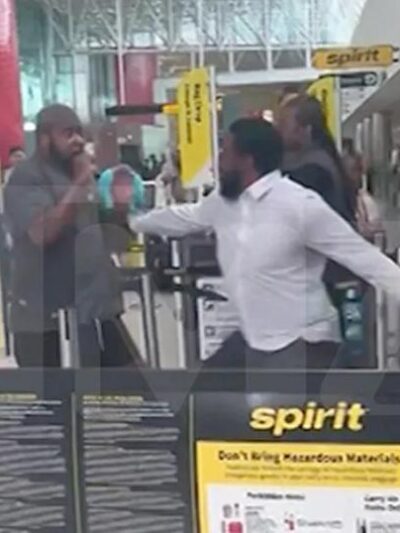 BWI Brawl at Spirit Airlines - screenshot via TMZ
