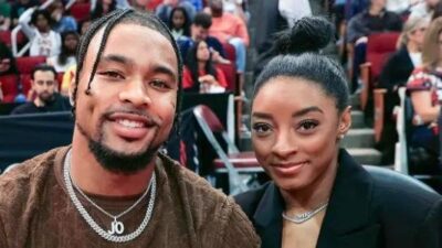 Jonathan Owens and Simone Biles - Getty