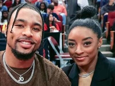 Jonathan Owens and Simone Biles - Getty