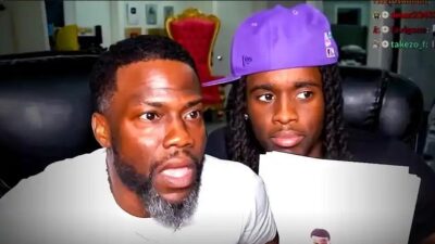 Kevin Hart and Kai Cenat - YouTube screenshot