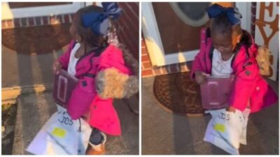 Cheeky Tot Attempts to Mimic Rude Gesture Towards Grandma, Ends in Adorable Flop