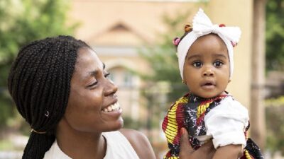 Mom and baby girl